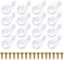 HLIWS 80 Pcs Plastica con oro Viti Kit Fermi Clip di fissaggio,Vetro Clip per Pannelli,Morsetto di Vetro per il Fissaggio di Ante di Armadi in Vetro