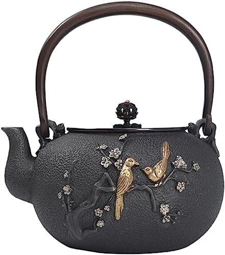Hervidor de té japonés Tetera 43.9oz/1.3L Tetera Teteras de hierro fundido Tetera de hierro Tetera de hierro viejo Tetera Tetera Tetera china Tetera