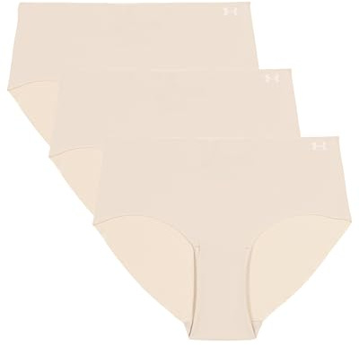 Under Armour Damen Hipster-Slips im 3er-Pack – Unsichtbares Pure Stretch, nahtlos, Keine Abdrücke, Ultraleicht, ganztägiger