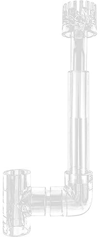 Newwyt Durable Clear Aquariums Skimmer avec Tuyau Transparent Spin Surface Entrées Sorties Eau Plante Réservoir Filtre Nettoyant Plastique