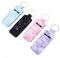 SHOWERORO 4Stücke Lippenstift Halter Schlüsselanhänger Tragbare Lippenbalsam Tasche Schlüsselring Lippenstift Hülle Lip Gloss Holder Keychain für Reise und Alltag