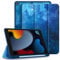 CACOE Hülle für iPad 9./8./7. Generation mit Stifthalter 10.2 Zoll Modell 2021/2020/2019, Ultradünne Schutzhülle aus TPU mit Standfunktion für iPad 10.2,Blauer Sternenhimmel