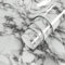 VIOPVERY Peel and Stick Wallpaper - 90cm x 500cm White Black Marble - Thick Self-Adhesive Stickers for Kitchen Worktops and Bedroom Furniture