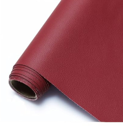 Kunstleder Meterware Leder Meterware Lederimitat Ideal für Eckbank Sofa überzug Dekostoff Stühle Sofa Polsterstoff Möbelstoff Bezugstoff Polsterbezug 100x160cm (Color : Burgundy, Size : 1.6X3m)