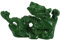 DECHOUS 2024 Drachenfigur Aus Holz Chinesische Drachenstatue Feng-Shui-Skulptur Lockt Reichtum Und Glück An Ornament Für Büro Heimdekoration Grün