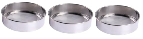MAGICLULU Sieb 3st Kuchen Edelstahlgewebe Milchpulver Edelstahlsieb