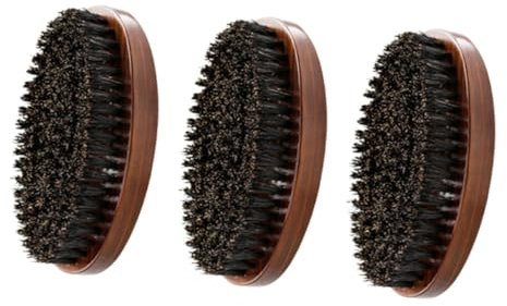 Beavorty 3-teiliges Bart-styling-set Mit Bartbürste Und Kamm Holzgriff Für Die Bartpflege Und Rasur