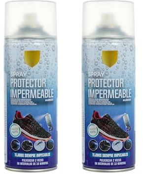 H HANSEL HOME Spray Impermeabilizante para Calzado - Protección contra Agua y Manchas para Cuero y Textiles, Invisible y Duradero - 200ml, 2 unidades