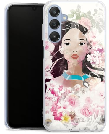 DeinDesign Silikon Hülle kompatibel mit Samsung Galaxy A25 5G Case transparent Handyhülle Pocahontas Disney Offizielles Lizenzprodukt