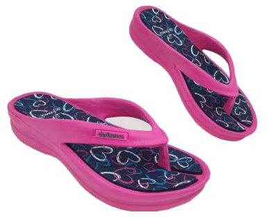 de fonseca Ischia Super Ciabatte Donna Infradito, Ciabatta in Gomma per Casa, Mare e Spiaggia FlipFlop Estive con Zeppa (Rosa, Sistema Taglie Calzature EU, Adulto, Donna, Numero, Media, 36)