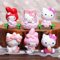 6 Stück Hellokitty Tortendeko, Tortendeko Geburtstag Mädchen, kitty Cake Toppers, Mini Figuren Kindergeburtstag Deko, Torte Kuchen geburtstag Deko für Kinder