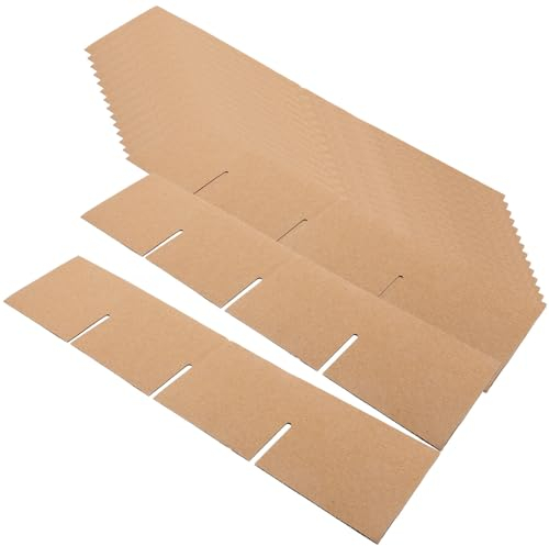 Garneck 6pcs Glassware Cardboard Dividers, Cardboard Shipping Boxes for Glass Dish Wine Glassware, Dividers Size 335x335x80mm (Box Not Included)