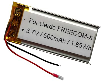 Batteria di ricambio da 3,7 V, 500 mAh, per Cardo Spirit HD, PACKTALK, per moto, Bluetooth
