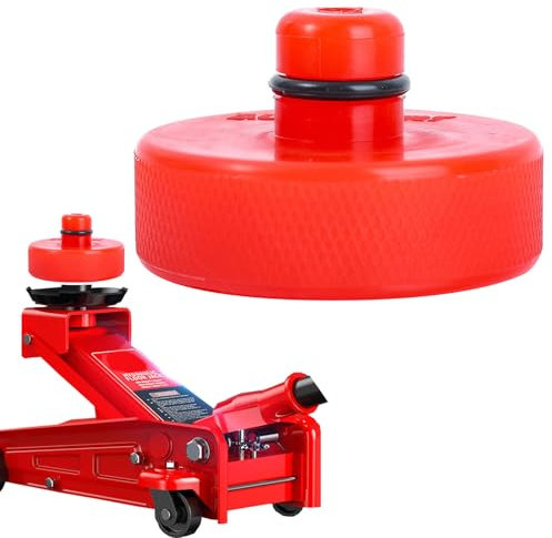 1 Stück Wagenheber Auflage Adapter Rangierwagenheber Ersatzgummi Unterbodenschutz Hebebühne Pads Polyurethan für Tesla Model 3 Y S X Jack Pad (Rot, 1 Stück)