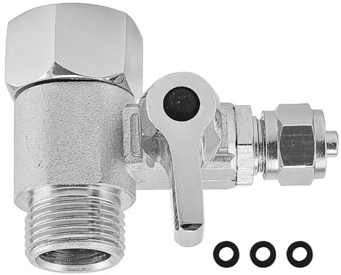 Wasseranschluss Adapter T-Stück 3/8 X 3/8 X 1/4 Schlauch Wasseranschluss Verteiler, Eckventil T Stück Messing, Gartenschlauch Wasserhahn Absperrhahn Absperrventil Adapter Zum Anschluss Von 2 Geräten