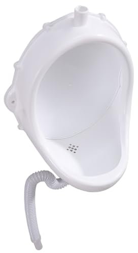 Urinal im Freien, Urinale für Männer Wandmontage 15x19x11in männlicher Urinal-Spill-Proof mit 19,5 Schlauch Anti-Clogging PP Mehrzweck Urinal für Badezimmer, Urinale für Männer Badezimmer