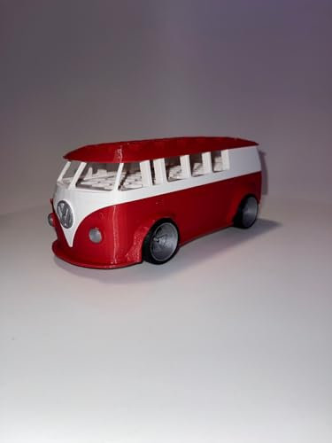 Generisch Vintage VW T1 Schreibtisch Organizer – Perfekte Ordnung im Retro-Style (Rot)