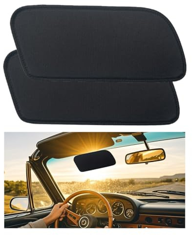 2 Pieces Car Sun Shade for Side Windows, Passenger/Driver Window, Static Cling Sun Visor, Sun Protection Extension, Removable Tint for Car Windows
