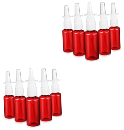 SOLUSTRE 10stücke Leere Sprühflaschen Wiederverwendbare Transparente Pet Zerstäuber Mit Dichtem Verschluss Für Parfüm Ätherische Öle Und Nasenspülung
