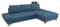 Furn.Design Ecksofa in blau, Struktur-Stoff Wohnzimmer Sofa, Skalm