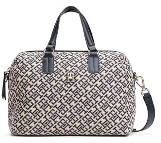 Tommy Hilfiger TH Jacquard Medium Duffle, Space Blue, Einheitsgröße