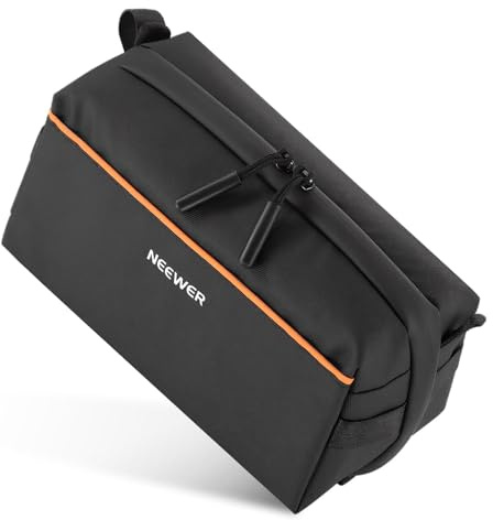 NEEWER Pochette Tech, étui de Rangement étanche pour Appareil électronique, Sac Transport avec Plusieur Compartiment & Bandoulière pour Accessoire Photo & Carte SD, Câble de Batterie & Chargeur, PB024