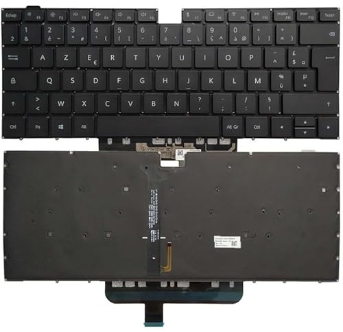 QWCOZSY Laptop-Ersatzteile Beleuchtete französische/lateinische/US-/russische Tastatur für Huawei für MateBook D14 D15 Boh-WAQ9R Boh-WAQ9L BohL-WFP9 Bob-WAE9P Magicbook 15(French)