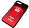 Personalised Gift - United iPhone 7 Plus / 8 Plus Case (Black, Football Club Design Theme) - Any Name/Message on Your Unique - Apple 7+ 7Plus 8+ 8Plus TPU Manchester Red Devils Army Reds