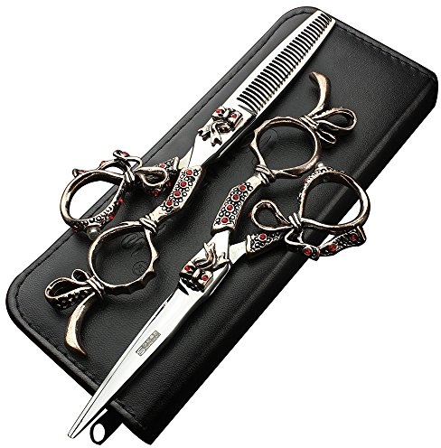 6 Zoll High-End Friseur-Haarschere Set Haarstylisten Professional Barber Schere Schnitt dünn Cut Broken Hair Cut Scheren