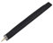 BQLZR 46x4.75x1cm Schwarzer gepolsterter Bass Linkshänder-Riemen aus PU-Leder 48/60 Akkordeon-Bassgürtel mit Hardware
