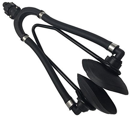 Baosity Outboard Boat Dual Water Feed Motor Flusher Round Ear Muff Cup Universal