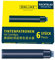 ONLINE Standard-Tintenpatronen, universelle Füller-Tinte, kompatibel mit allen gängigen Standard-Füllern, Ersatz-Patronen für Füllhalter und Rollerball, 6 Stück, Farbe nachtblau