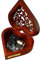 Youtang Spieluhr, Kreative Hollow Cover, 18 Töne, Holz-Spieluhr, Herzform, Musik-Geschenk, holz, Silver Movement, Tune:Zelda:Song of Storms