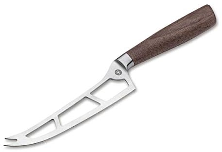 BÖKER SOLINGEN® Core Profi Käsemesser mit Holz-Griff - Premium Edelstahl Cheese Knife rostfrei - hochwertiges Weich-Käse-Messer - handgefertigter Käse-Schneidermit Gabel-Spitzen in Geschenk-Box