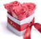 ROSEMARIE SCHULZ Heidelberg Infinity Rosenbox Herz - 10x12cm 3 ewige korall-rote Rosen haltbar 3 Jahre Valentinsday Gift Box for Women (I Love You, Korall)