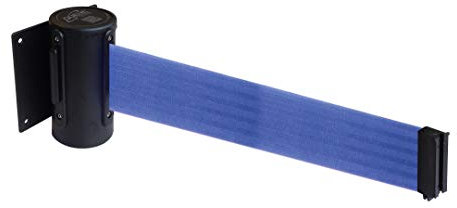 Flexibarrier Wandhalterung inkl. Absperrband (Economy) - 2.3m/4.5m (2.3m, Schwarz/Blau)