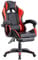 Brigros - Sedia da gaming racing ergonomica con braccioli reclinabile, poltrona ufficio girevole, con rotelle, poggiapiedi, poggiatesta e cuscino lombare, similpelle, Portata: 125kg (Rosso)