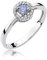 Damen Ring 585 14k Gold Weißgold echt Tansanit Edelstein Diamanten Brillanten