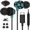USB C Headphone, TITACUTE Wired Earbuds for iPhone 15 Pro Max Samsung S23 FE S22 S21 S20 A53 A54 Galaxy Z Flip in-Ear Noise Canceling Type C Earphone with Mic for iPad 10 Pro Pixel 7 6 6a 7a 8 OnePlus