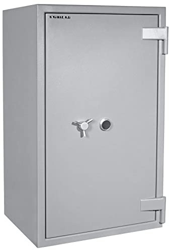 Profirst Wertschutzschrank EN3 Tantum 110, Doppelbartschloss, 2 Schlüssel, Grau, BxH 650 x 1100 mm, Befestigungsmaterial inklusive, 2 Fachböden