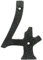 UAP House Numbers - 4 Inch Black Iron Door Numbers Screw Fix For Front Door, Rustic Address Number Screw On For Doors And Gates, Made of Solid Cast Iron (Number 4)