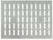 Galvanised Steel Air Vent Grille/ 400mm x 300mm/ with Shutter Flat Duct Cover