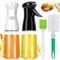 Contever Ölsprüher Flasche, 2 Stück Öl Sprühflasche für Speiseöl, Ölspray Essig Olivenöl Spray Ölspender zum Kochen für Grillen, Salat, BBQ, Heißluftfritteuse, Backen 7 oz / 210 ml