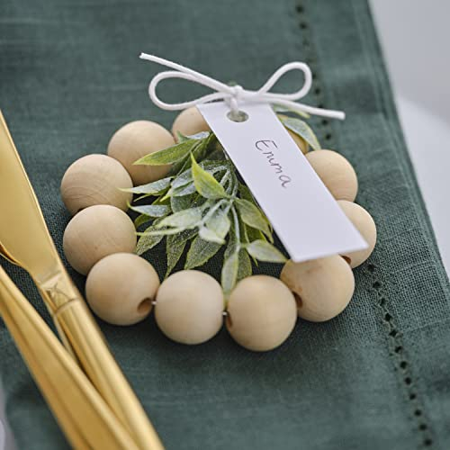 Ginger Ray NN-124 Bead & Laub Tischkarte Namenskarten für Weihnachtstische als, 6 Stück