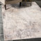 Mazovia Abstraktes Vintage Designer Teppich - Kurzflor - Weich Teppich für Wohnzimmer, Esszimmer - ÖKO-TEX Wohnzimmerteppich - Teppiche Grau Beige 80 x 150 cm
