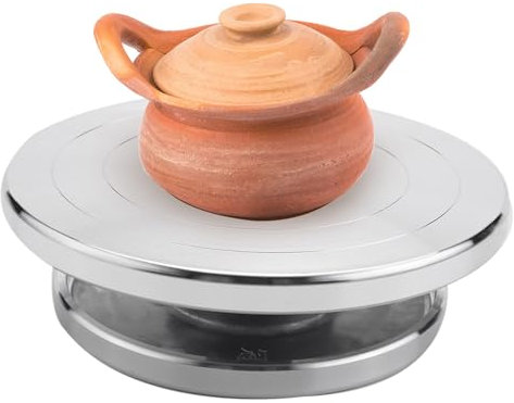 Dasing 12/15 cm Doppio Uso Lega di Alluminio Giradischi per Ceramica Argilla Scultura Ceramica Ruota Rotante Strumenti