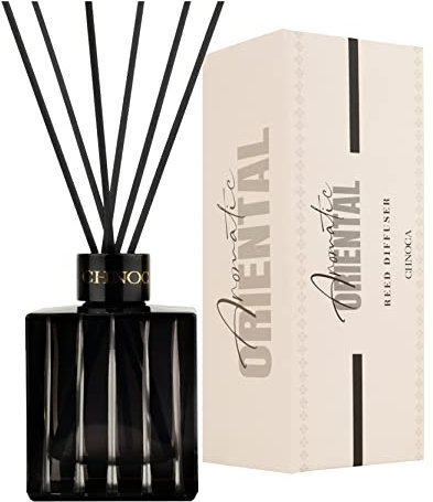Chnoca Aromatic Oriental Reed Diffuser - 200ml Home Essential Oil with Amber & Woody Fragrance | Natural Scented Oil Decor and Air Freshener with Aromatherapy Benefits | Long-Lasting Aroma for home