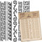 NAKLEO Malschablone für Handwerk A4 21x30cm, Griechische Ornamente Geometrisch Muster, Wiederverwendbare Kunststoff DIY & Scrapbooking Zeichenschablone, Decoupage Kunst Vorlage, Stoff Möbel Holz