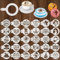 MWOOT 30 Stück Keksschablonen für Gemischte Ferien,Backvorlagen Cookie Stencils Painting Stencils,Tortenschablone Kuchen Plätzchen Schablone für DIY Craft Decor,Torten Schablone Torte Templates