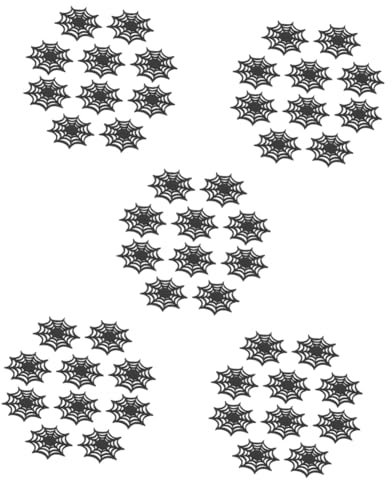 ABOOFAN 50 Stück Halloween-Spinnennetz-untersetzer Halloween-Auto-untersetzer Halloween Coole Untersetzer Lustige Halloween-untersetzer Auto Untersetzer Kieselgel Leuchtend Tasse